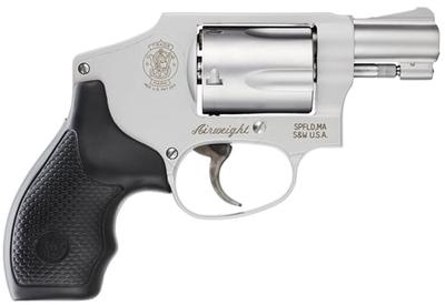 Smith  Wesson 103810 Model 642 Airweight 38 SW Spl P 5 Shot 1.88 Inch Stainless Steel Barrel/Cylinder, Matte Silver Aluminum Alloy J-Frame, Polymer Grip, No Internal Lock  | 38 SPECIAL | 103810 | 022188038101